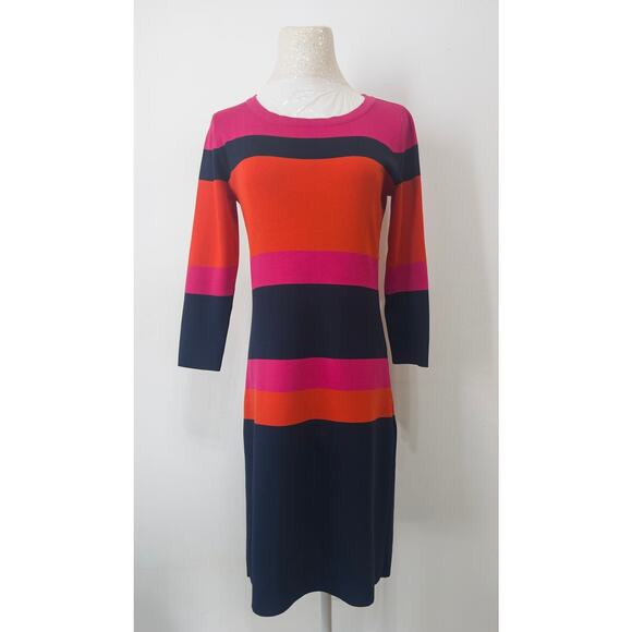 Grace Dresses Colorblock Knit Dress sz M work office weekend wear modern - Picture 1 of 3